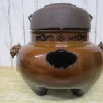 唐銅 鬼面風炉 外観